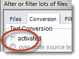 BNC_XML_filter_deactivate conversion