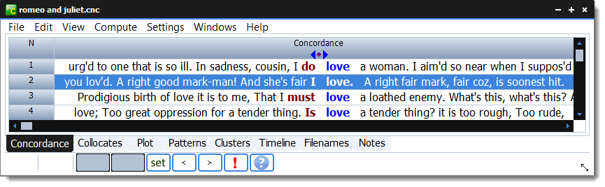 Tablet Light concordance