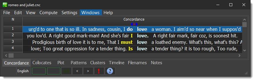 Windows 10 Charcoal concordance