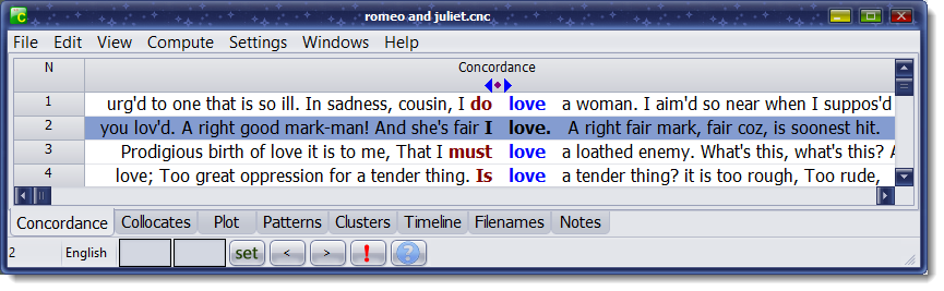 Cyan Night concordance