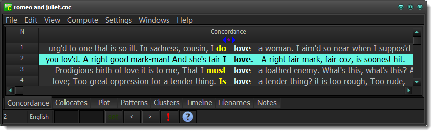 Amakrits concordance