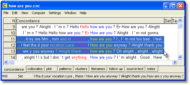 concordance_of_how_are_you